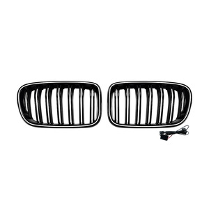 Calandre avant BMW X3 F25 2011-2013 noire à LED, simple ou double ligne, avec éclairage - Product Image 5