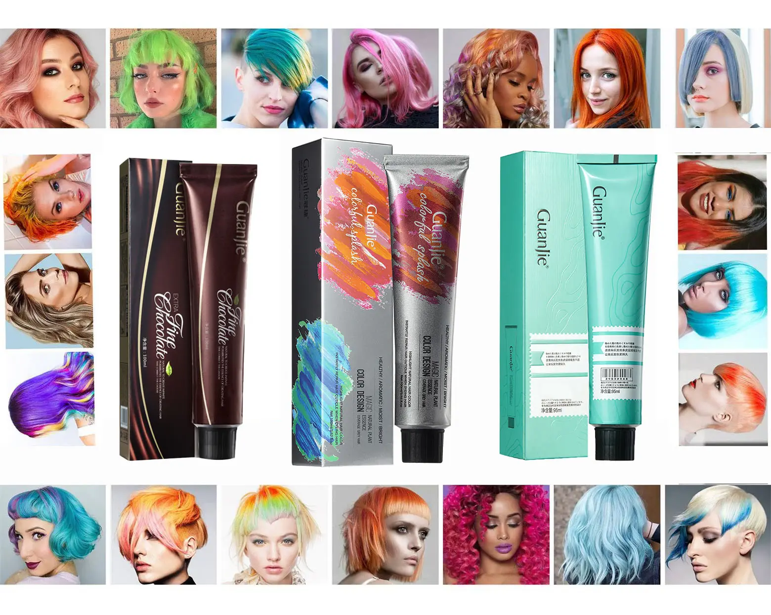 1000 Kleuren Beschikbaar Private Label Groothandel Haarkleurcrème Box Gratis Kiss Express Semi-Permanente Haarkleur Haarkleuring T.t