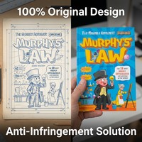 ZS-PC0044 Murphy's Law Psychologie-Journal, 122 Seiten, Rückenstichheftung, Maßgefertigtes Großhandels-Geschenk, Taschenbuch im Karikatur-Stil für
