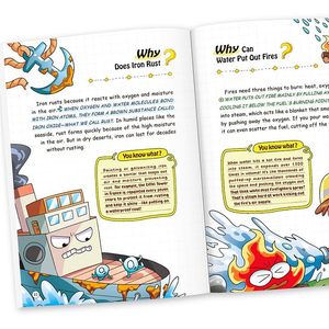 Pourquoi ? Construire le cerveau ultime pour les enfants : version anglaise, <span class=keywords><strong>livre</strong></span> de science amusant en forme de dessin animé, jeu de société éducatif précoce pour enfants - Product Image 4
