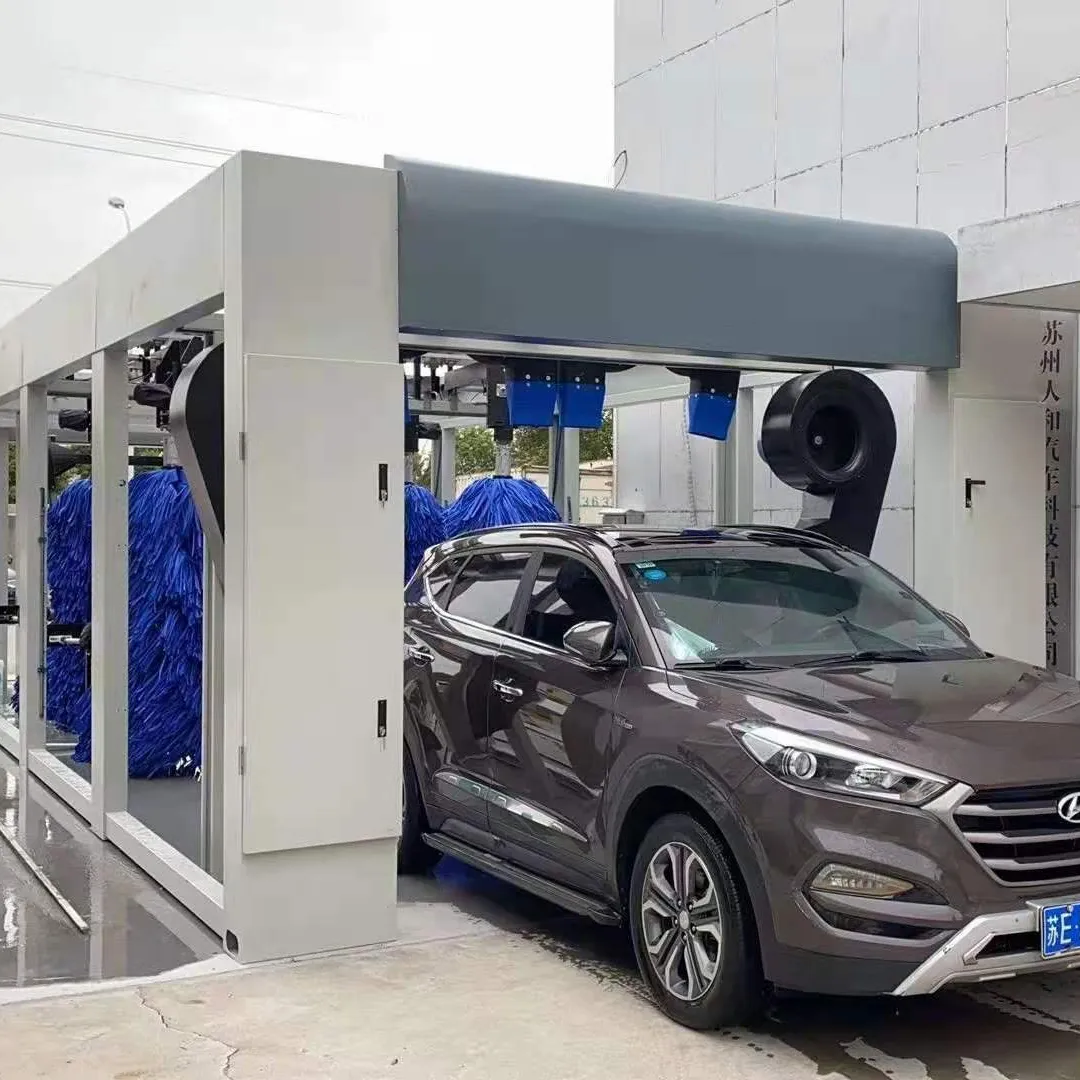 60 Cars per hour fast washing customable full automatic vehicle washing tunnel system conveyor car wash