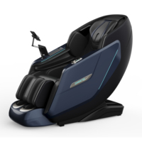 Sillón de Masaje de Cuerpo Completo con Rodillos Shiatsu, Pantalla LCD Grande, Funciones Inteligentes, Cuero PU, Bluetooth, Superventas 2025