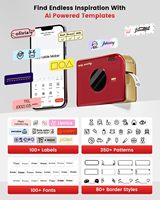 Mini Impresora Inalámbrica de Etiquetas en Cinta Phomemo A30, Impresora Térmica Portátil de Etiquetas Adhesivas, Máquina de Impresión de Cintas para Regalos, Pequeñas Empresas