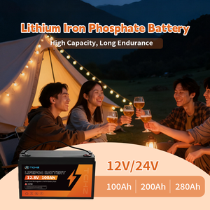 แบตเตอรี่ลิเธียมไอออน 12v 100ah โรงงานผลิต 200Ah 280Ah 300Ah 24 โวลต์ สำหรับโซลาร์ - Product Image 3