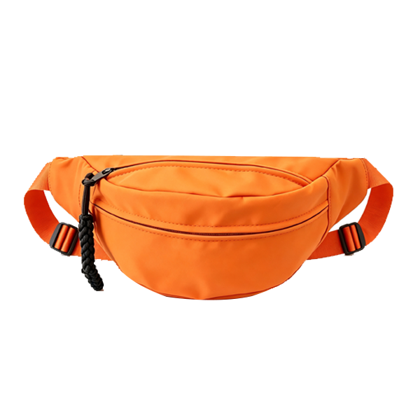 Solid Color Nylon Sling Chest Bag for Ladies Adjustable