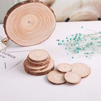 Sous-verre rond en bois pliable classique et simple, écologique, multi-tailles, empilable, organisateur domestique, conteneur, vente en gros OEM