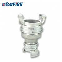 Okefire Vente Chaude Raccord Réducteur Français en Aluminium et Acier Inoxydable Argenté 1 1/2"~4"
