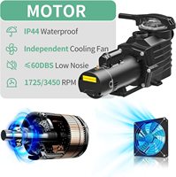 Pompe à eau pour piscine enterrée et spa JADE 2HP AC 220V à double vitesse, haute pression, économie d'énergie