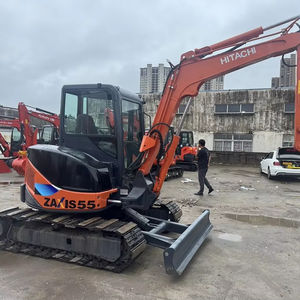 Gran oferta, excavadora Mini Hitachi ZX55U de 5 toneladas, excavadora de segunda mano con bajas horas de trabajo, excavadora usada sobre orugas nueva 95% en stock - Product Image 1