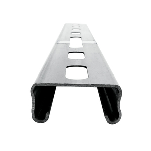 Profilés en acier galvanisé à fentes de plusieurs tailles, profilés en U galvanisés avec trous - Product Image 3