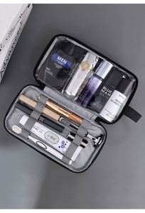 Neceser de Lujo para Hombre con Cierre de Cremallera, Organizador de Cosméticos de Viaje Grande, Impermeable, para Gimnasio, Kit de Afeitado, Esenciales de Negocios, Dopp Kit - Product Image 2