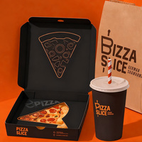 Boîtes d'emballage écologique fast-food Boîte à hamburger en papier kraft avec impression de logo