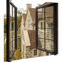 Ventanas Francesas Modernas con Marco de Aleación de Aluminio, Insonorizadas y Resistentes a Huracanes, con Doble Acristalamiento, Estándar AS2047