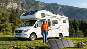 Panel Solar Plegable de 100W de Alta Eficiencia con Certificación TUV, 18V DC, QC3.0, USB-A, USB-C, Cargador Portátil Compatible con Múltiples Dispositivos - Product Image 4