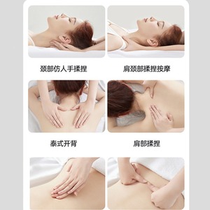 Coussin de massage AUX pour le cou, le dos, la taille, les hanches, le corps entier, avec pétrissage, vibrations, thérapie thermique, fonction de minuterie, version de luxe - Product Image 1