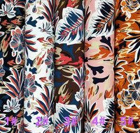 Lot de tissus en mousseline de soie à imprimé Floral, plusieurs couleurs, 2020