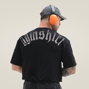 T-shirts de <span class=keywords><strong>sport</strong></span> surdimensionnés pour hommes en gros, t-shirts de <span class=keywords><strong>sport</strong></span> surdimensionnés pour hommes, t-shirts de fitness surdimensionnés pour hommes - Product Image 1