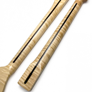 Manico per <span class=keywords><strong>Chitarra</strong></span> Elettrica All'Ingrosso TL 21 Tasti, Acero Fiammato Tigrato, Sostituzione Naturale Lucida a Forma di <span class=keywords><strong>C</strong></span> - Product Image 4
