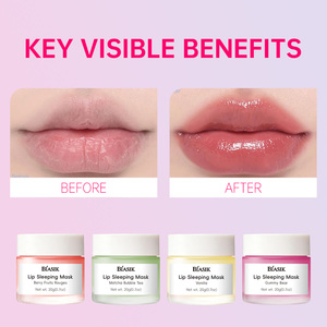 <span class=keywords><strong>Masque</strong></span> de nuit pour les lèvres aux fruits rouges avec vitamine C, beurre de Murumuru <span class=keywords><strong>et</strong></span> antioxydants pour lèvres sèches <span class=keywords><strong>et</strong></span> gercées, nourrissant <span class=keywords><strong>et</strong></span> hydratant - Product Image 1