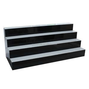 Tùy chỉnh thiết kế chiếu sáng hộp đêm rượu Whisky hiển thị giá Acrylic cầu thang risers 4 tầng bia chai rượu vang hiển thị đứng - Product Image 6
