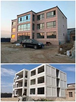 Module de maison préfabriquée en béton à assemblage rapide, avec caractéristiques anti-sismiques et isolantes, à faible coût et construction rapide