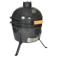 Barbecue au charbon de bois en céramique moderne de qualité supérieure SEB Kamado 16 pouces |   Barbecue portable en acier inoxydable avec revêtement isolant et commande tactile