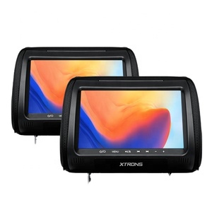XTRONS — appui-tête de voiture 2x9 pouces, lecteur DVD avec couverture en cuir, moniteur de voiture - Product Image 2