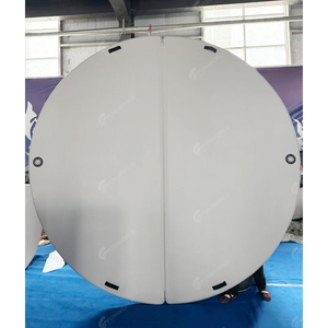 Drop Stitch Round Stock Tank Pool Couverture gonflable 6ft 8ft 10ft pour Backyard Couverture gonflable pliable avec poignées - Product Image 3