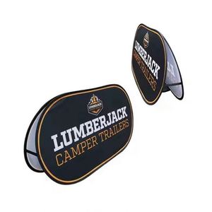 Advertising Pop Out Banner Custom <b>Small</b> Circular Pop up A-Frame Banner Advertise Board Sign <b>Display</b> <b>Stands</b> - Product Image 2