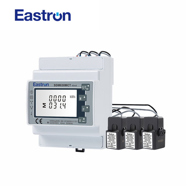 Eastron SDM630MCT 40mA CT Type Din Rail Three Phase Multi-function Solar PV /Zero Export Meter for PV Metering