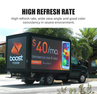 Écran LED mobile portable pour camion de location, double face, 3 côtés, étanche, P6 P8 P10, pour publicité sur camionnette