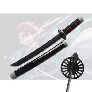 Espada de Demon Slayer de Plástico Navideña, Kimetsu No Yaiba, Tanjiro, Espada Katana de <span class=keywords><strong>Cosplay</strong></span> de Anime, Adorno de Escritorio - Product Image 2