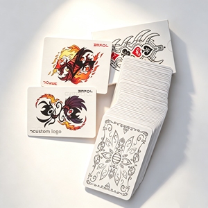 Cartes à jouer de luxe en gros, grises, gaufrées, avec finition mate personnalisée – Cartes à jouer sur mesure - Product Image 2
