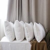 QUANTITÉ MINIMALE DE COMMANDE 300pcs De Luxe Hôtel Personnalisé Haute Résilience Oie Blanche Duvet de Canard Plume Coton Sommeil Oreiller Confortable Oreiller Inserts