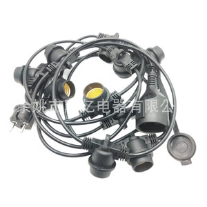Cable de Alimentación para Portalámparas E27, IP65 Impermeable para Uso en Exteriores, Cable de PVC SJTOW con Extremo Desnudo - Product Image 5