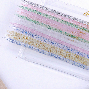 Empujador <span class=keywords><strong>de</strong></span> Cutículas <span class=keywords><strong>de</strong></span> Plástico con Purpurina Azul, Plateada, <span class=keywords><strong>Rosa</strong></span> y Morada, Precio <span class=keywords><strong>de</strong></span> Fábrica al por Mayor, Palitos para Manicura y Pedicura - Product Image 3