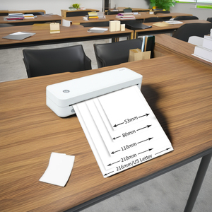 便携式8英寸A4迷你热敏打印机无线无墨水照片和文档迷你打印机，适用于安卓手机 - Product Image 1