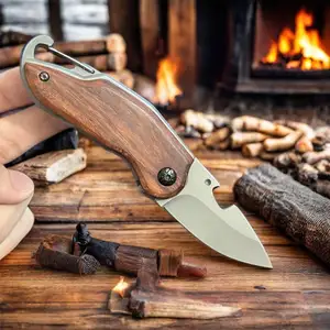 Sıcak satış 3Cr13 kenar renk kolu açık bıçak Survival kamp avcılık DIY araçları OEM özelleştirilebilir destek