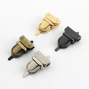 Cloxy Alloy Bag Verschluss verschlüsse Schnalle Aktentasche Push Lock Zunge Press Lock Bag Teile Zubehör Bag Lock