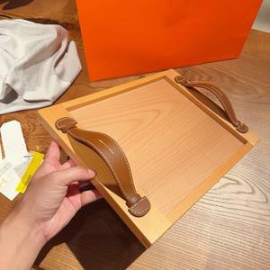 Bandeja de Té Creativa de Madera para Almacenamiento en el Hogar, Estilo Americano, Apta para Lavavajillas, para Escritorio y Sala de Estar, Ideal para el Regreso a Clases - Product Image 5