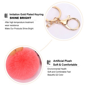 Porte-clés Pompon en Peluche Coloré Tendance en Gros Oneway – Boule de Fourrure Synthétique - Product Image 6