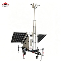 Remolque con 3 Paneles Solares de 400W y Sistema de Cámara CCTV para Proyectos de Ingeniería