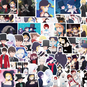50 autocollants TV <span class=keywords><strong>Anime</strong></span> Shinigami Bocchan to Kuro Maid, le duc de la mort et sa demoiselle d'honneur - Product Image 2