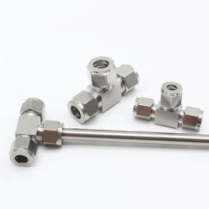 Fabricantes de accesorios de tubos de compresión Proveedores 6mm 8mm 10mm 12mm 14MM 16mm 304 316L Conectores en T de Unión igual de acero inoxidable - Product Image 6