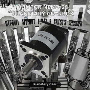 มอเตอร์สเต็ปเปอร์ SUMTOR Nema 23 พร้อมเกียร์ทดแบบแพลนเนทารี รุ่น 57XG05/57XG10/57BYGH แบบยึดหน้าแปลน แรงบิดขาออก 3.5-80 นิวตันเมตร สำหรับเครื่องจักร - Product Image 2