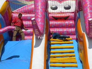 Calamardo grande al aire libre inflable <span class=keywords><strong>salto</strong></span> <span class=keywords><strong>cascada</strong></span> tobogán para adultos y niños castillo hinchable Paraíso - Product Image 3