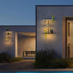 Lámpara de pared para exteriores, luz decorativa impermeable con energía solar para jardín, patio, villa, balcón - Product Image 2
