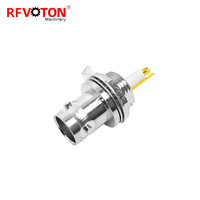 Triax TR BNC TRB-KY RF Connecteur triaxial BNC Femelle Jack Cloison Connecteurs de câble à souder