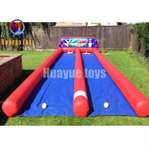 Huayue Durable Hot Bán Đồ Chơi Nước Chất Lượng Hàng Đầu Các Nhà Sản Xuất Cung Cấp Tùy Chỉnh Zorb Bóng Theo Dõi <span class=keywords><strong>Inflatable</strong></span> Đường Băng Đua Xe Mạch - Product Image 1