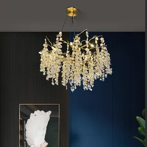 High quality light energy saving new design modern luxury indoor metal chandelier for dining table
